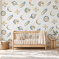 Space Wall Stickers, Celestial Nursery Decor, Moon Planet Star Wall Decals, Kids Room Navy Gold Galaxy Peel and Stick Wall Art