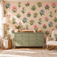 Wildflower Wall Stickers, Floral Nursery Decor, Bluebell Cosmos Clover Wall Decals, Girls Kids Room Botanical Peel and Stick Wall Art