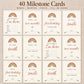 Baby Milestone Cards Printable, 40 Boho Rainbow Monthly & Firsts Set, Gender Neutral Photo Prop