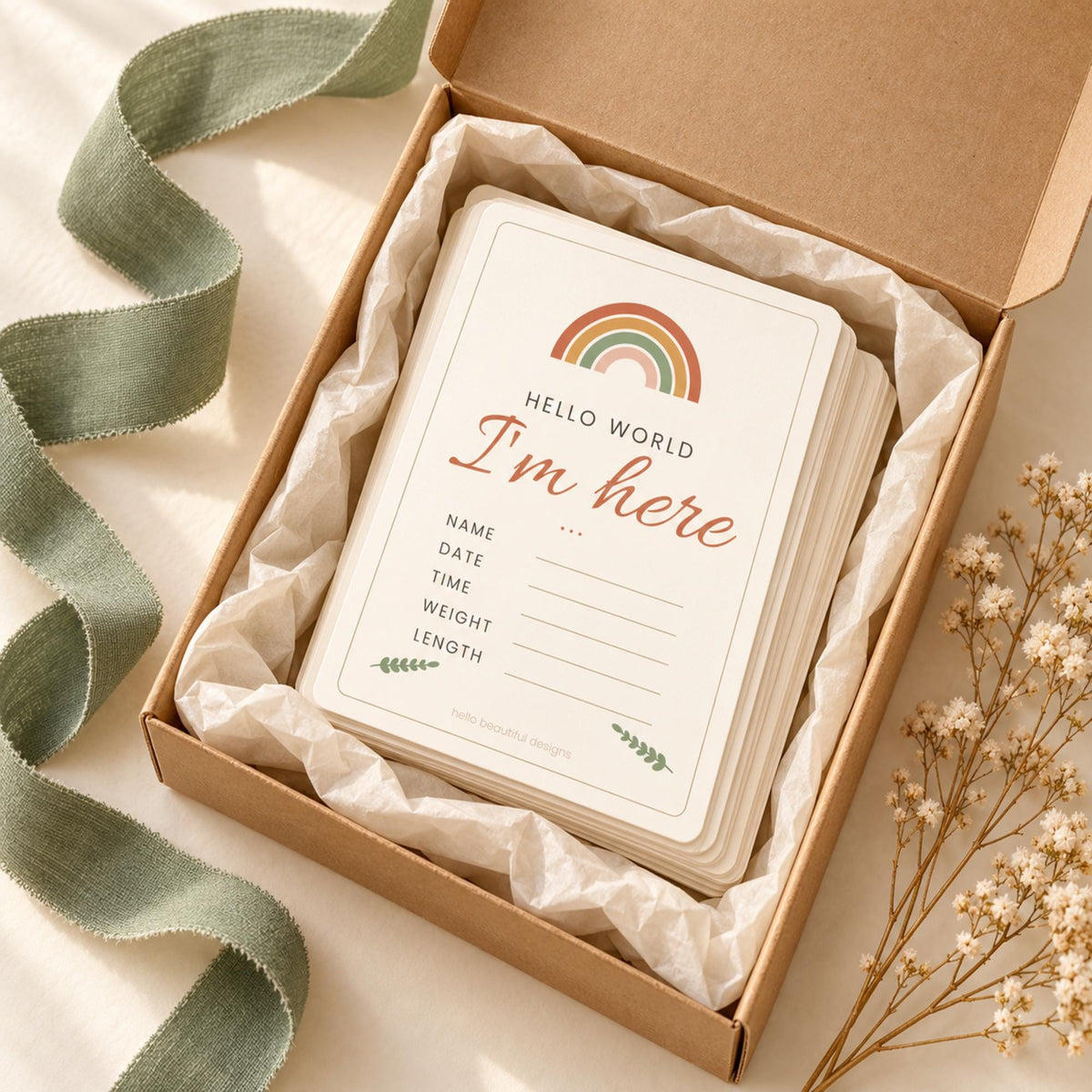 Baby Milestone Cards Printable, 40 Boho Rainbow Monthly & Firsts Set, Gender Neutral Photo Prop