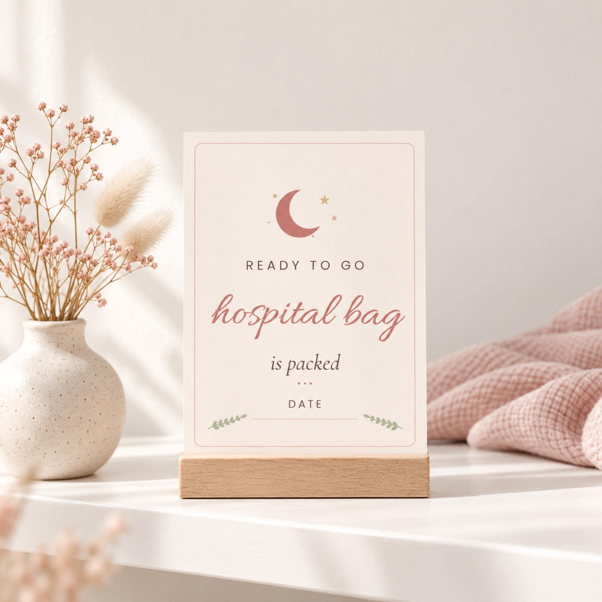 Pregnancy Milestone Cards Printable, Bump Week Cards, Pregnancy Announcement, Baby Bump Photo Prop, Blush Boho Pregnancy Journey Cards