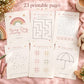 Rainy Day Activity Pack for Kids, Printable Mazes, Word Search, Dot to Dot, Kids Activity Book, Ages 4 to 8, Boho, A4 & US Letter
