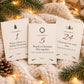 Christmas Advent Activity Cards Printable, Boho Family Advent Calendar, 24 Activity Ideas, Countdown Tracker, A4 Letter A6 PDF