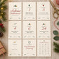 Christmas Advent Activity Cards Printable, Boho Family Advent Calendar, 24 Activity Ideas, Countdown Tracker, A4 Letter A6 PDF