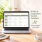 Meal Planner Spreadsheet with Auto Shopping List, Weekly Meal Plan Template for Google Sheets & Excel, Family Recipe Organiser, Grocery List