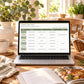Meal Planner Spreadsheet with Auto Shopping List, Weekly Meal Plan Template for Google Sheets & Excel, Family Recipe Organiser, Grocery List
