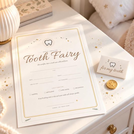 Tooth Fairy Kit Printable, Tooth Fairy Letter and Certificate, Tiny Tooth Envelope, Lost Tooth Chart, Tooth Fairy Receipt, A4 Letter