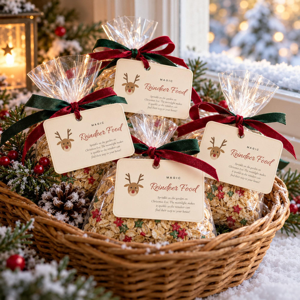 Christmas Gift Tags Printable, Christmas Eve Box Label, Letter from Father Christmas, Nice List Certificate, Reindeer Food, A4 Letter