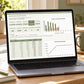 Small Business Income and Expense Tracker Spreadsheet UK, Etsy Seller Bookkeeping, Profit and Mileage Log, Google Sheets & Excel