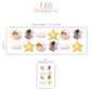 Fairy Wall Stickers, Fairy Moon Star Nursery Decor, Celestial Cloud Wall Decals, Girls Kids Room Baby Girl Peel and Stick Wall Art