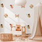 Fairy Wall Stickers, Fairy Garden Nursery Decor, Mushroom House Butterfly Wall Decals, Girls Kids Room Baby Girl Peel and Stick Art