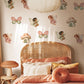 Fairy Wall Stickers, Fairy Garden Nursery Decor, Mushroom House Butterfly Wall Decals, Girls Kids Room Baby Girl Peel and Stick Art