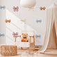 Bow Wall Stickers, Coquette Bow Nursery Decor, Watercolour Bow Wall Decals, Girls Kids Room Neutral Baby Peel and Stick Wall Art