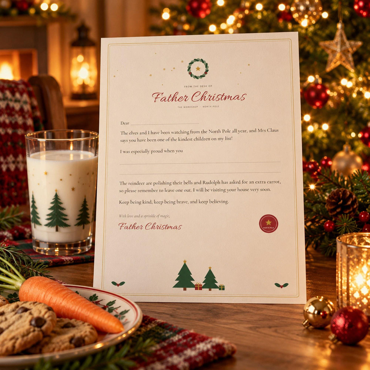 Letter from Santa Printable, Nice List Certificate, North Pole Kit, Santa Key, Christmas Eve Box, Kids Christmas, A4 Letter