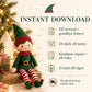 Christmas Elf Arrival Kit Printable, Elf Arrival Letter, 24 Daily Elf Notes, Elf Goodbye Letter, Elf Props, Kids Christmas