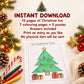 Kids Christmas Activity Pack Printable, Christmas Colouring Pages, Word Search, Maze, Dot to Dot, Kids Activity Book