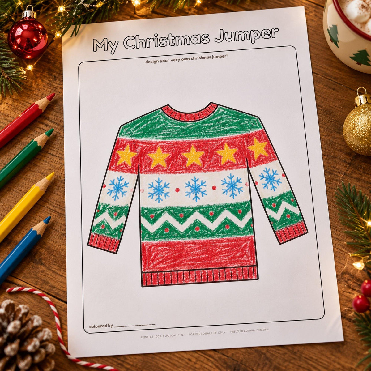 Kids Christmas Activity Pack Printable, Christmas Colouring Pages, Word Search, Maze, Dot to Dot, Kids Activity Book
