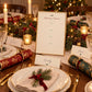 Christmas Dinner Table Printables, Place Cards, Christmas Menu, Conversation Cards, Cracker Jokes, Table Sign, Christmas Table Decor