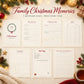 Family Christmas Memory Journal Printable, Christmas Keepsake, Christmas Memory Book, Gift List, Kids Christmas Page, Yearly Tradition