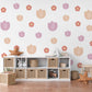 Tulip Wall Stickers, Terracotta Flower Nursery Decor, Boho Floral Wall Decals for Girls Room, Peel and Stick Tulips