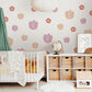 Tulip Wall Stickers, Terracotta Flower Nursery Decor, Boho Floral Wall Decals for Girls Room, Peel and Stick Tulips