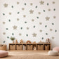 Flower Wall Stickers, Neutral Blossom Nursery Decor, Watercolour Leaf Floral Wall Decals, Gender Neutral Kids Room Peel and Stick Art