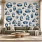 Mountain Wall Stickers, Blue Alpine Landscape Decor, Snowy Peak Wall Decals, Adventure Kids Room Teen Bedroom Peel and Stick Wall Art