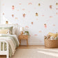 Fairy Wall Stickers, Pastel Rainbow Nursery Decor, Fairy and Rainbow Wall Decals, Girls Bedroom Pink Lilac Peel and Stick Wall Art