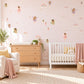 Fairy Wall Stickers, Pastel Rainbow Nursery Decor, Fairy and Rainbow Wall Decals, Girls Bedroom Pink Lilac Peel and Stick Wall Art