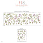 Wildflower Wall Stickers, Meadow Flower Nursery Decor, Botanical Wall Decals, Girls Room Lilac Sage Pink Cottage Peel and Stick Wall Art