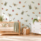 Bug Wall Stickers, Vintage Beetle Insect Decor, Bee Ladybird Wall Decals, Boys Kids Room Olive Green Gold Nature Peel and Stick Wall Art