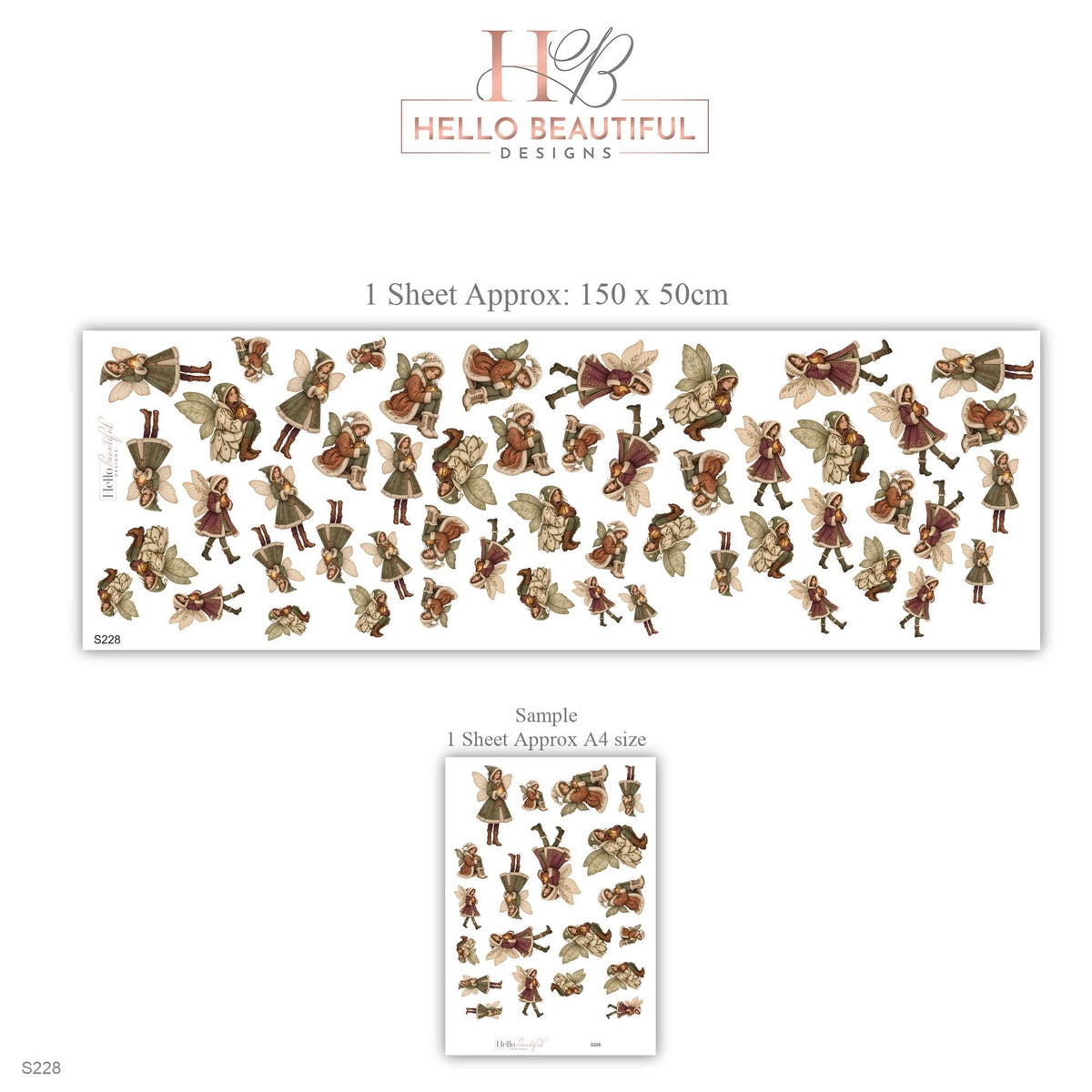 Fairy Wall Stickers, Winter Woodland Fairy Nursery Decor, Vintage Fairy Wall Decals, Girls Room Burgundy Olive Cream Peel and Stick Wall Art