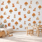 Woodland Wall Stickers, Woodland Animal Nursery Decor, Fox Deer Hedgehog Wall Decals, Kids Room Gender Neutral Baby Peel and Stick Art