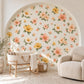 Floral Wall Stickers, Boho Daisy Meadow Nursery Decor, Watercolour Flower Wall Decals, Girls Kids Room Baby Peel and Stick Wall Art
