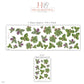 Herb Wall Stickers, Sage Green Botanical Kitchen Decor, Lavender Herb Sprig Wall Decals, Purple Flower Leaf Nursery Peel and Stick Wall Art