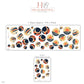 Moon Wall Stickers, Navy Orange Celestial Nursery Decor, Crescent Moon Comet Wall Decals, Space Kids Room Circle Peel and Stick Wall Art