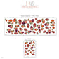 Fruit Wall Stickers, Fig Pomegranate Persimmon Kitchen Decor, Vintage Orchard Fruit Wall Decals, Burgundy Orange Peel and Stick Wall Art