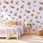 Woodland Animal Wall Stickers, Stoat Dormouse Bird Nursery Decor, Forest Animal Wall Decals, Neutral Kids Room Peel and Stick Wall Art