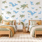 Whale Wall Stickers, Blue Whale Sea Turtle Nursery Decor, Ocean Animal Wall Decals, Under the Sea Kids Room Peel and Stick Wall Art