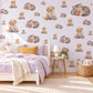 Puppy Wall Stickers, Puppy and Kitten Nursery Decor, Cute Dog Cat Wall Decals, Neutral Kids Room Playroom Peel and Stick Wall Art