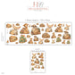 Desert Wall Stickers, Desert Animal Nursery Decor, Camel Meerkat Cactus Wall Decals, Kids Room Gender Neutral Baby Peel and Stick Art