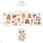 Fairy Wall Stickers, Enchanted Garden Nursery Decor, Butterfly Mushroom Fairy House Wall Decals, Girls Room Peel and Stick Art