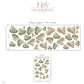 Dinosaur Wall Stickers, Sleepy Dino Nursery Decor, Cute Baby Dinosaur Wall Decals, Sage Green Peach Kids Room Peel and Stick Wall Art