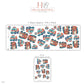 Fire Engine Wall Stickers, Rescue Vehicle Nursery Decor, Ambulance and Fire Truck Wall Decals, Red Teal Boys Room Peel and Stick Art