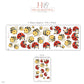Bee Wall Stickers, Bumble Bee and Ladybird Nursery Decor, Cute Bug Wall Decals, Yellow Red Kids Room Peel and Stick Wall Art