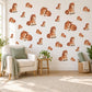 Pony Wall Stickers, Baby Horse Nursery Decor, Cute Chestnut Pony Wall Decals, Brown Neutral Farm Kids Room Peel and Stick Wall Art