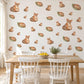 Numbat Wall Stickers, Australian Animal Nursery Decor, Cute Striped Numbat Wall Decals, Rust Green Neutral Kids Room Peel and Stick Art