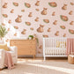 Numbat Wall Stickers, Australian Animal Nursery Decor, Cute Striped Numbat Wall Decals, Rust Green Neutral Kids Room Peel and Stick Art