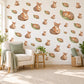 Numbat Wall Stickers, Australian Animal Nursery Decor, Cute Striped Numbat Wall Decals, Rust Green Neutral Kids Room Peel and Stick Art