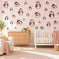 Penguin Wall Stickers, Christmas Penguin Nursery Decor, Hot Cocoa Penguins Wall Decals, Red Grey Winter Kids Room Peel and Stick Wall Art